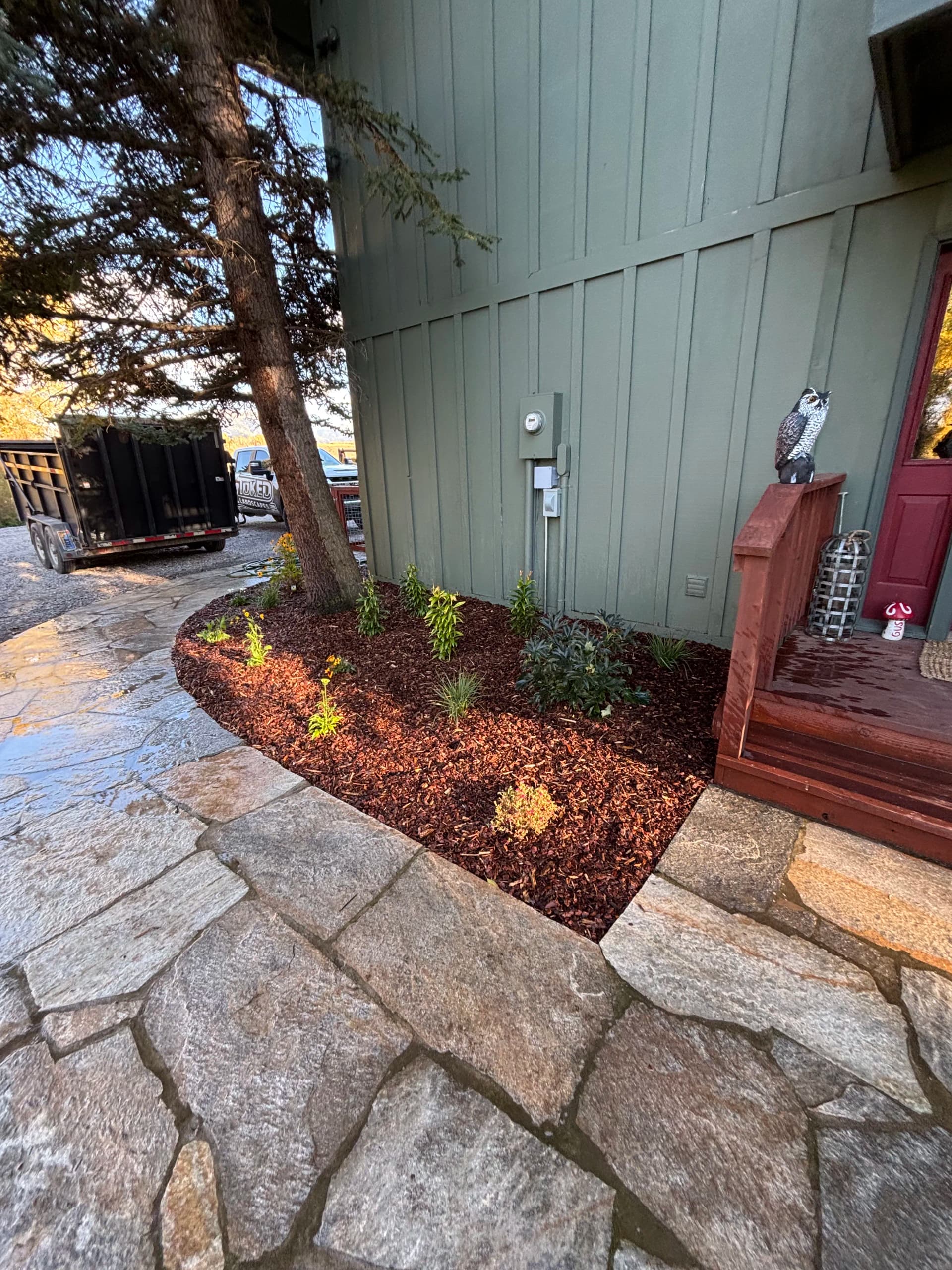 Gallery photos for Sod, Irrigation, Stepping Stones and Fresh Beds Done Right: Image #2